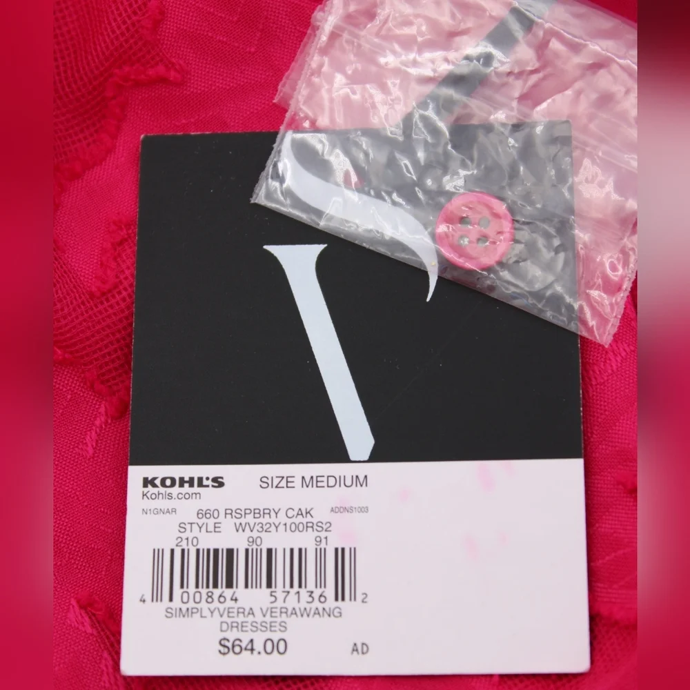 Simply Vera Vera Wang Pink Lace Party Dress Size M NWT - Picture 12 of 12